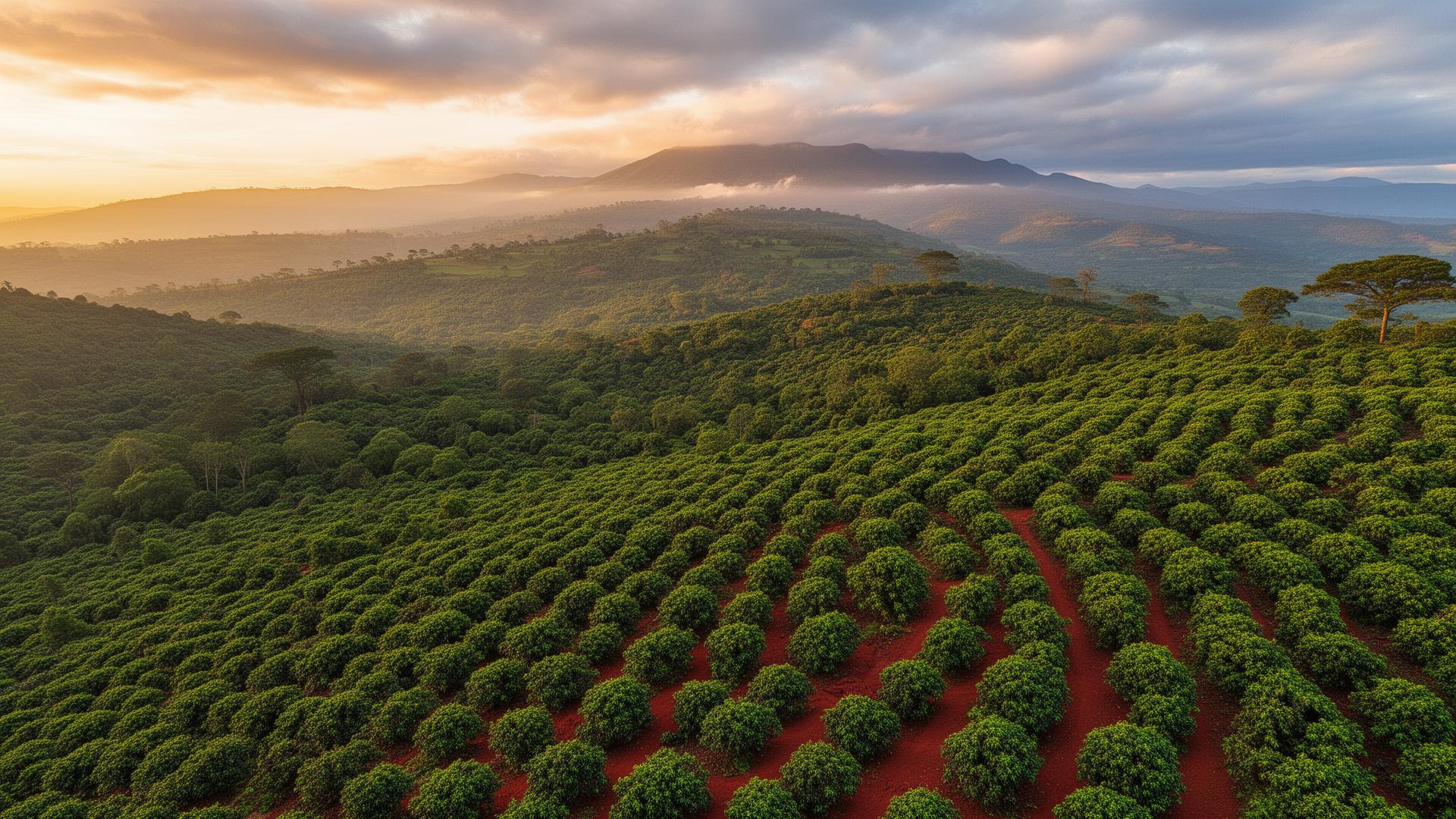 Guji Coffee Ethiopia background